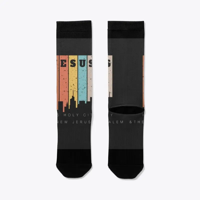 His Holy City Crew Socks