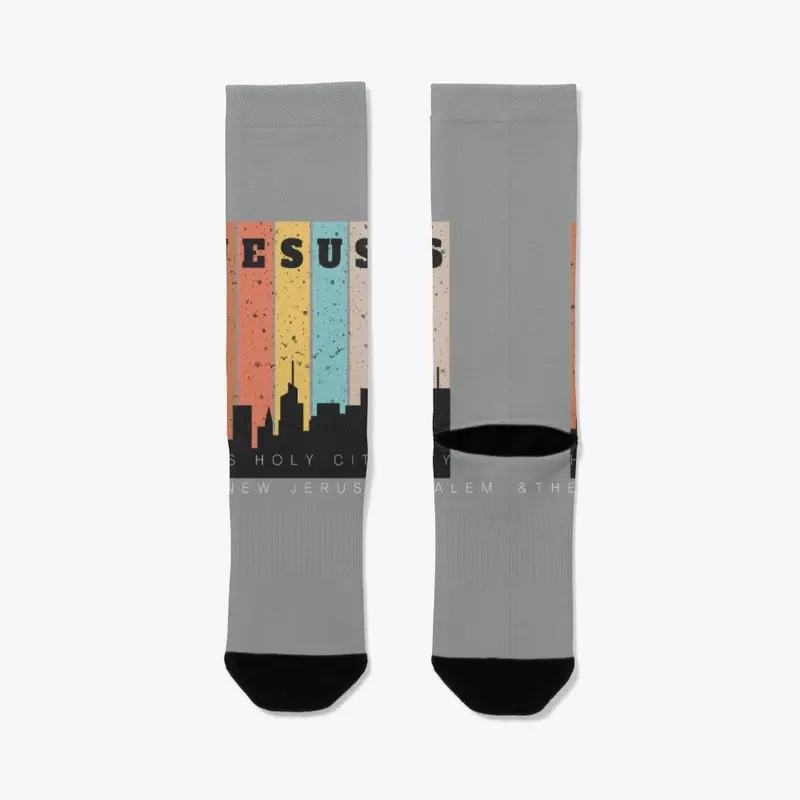 His Holy City Crew Socks