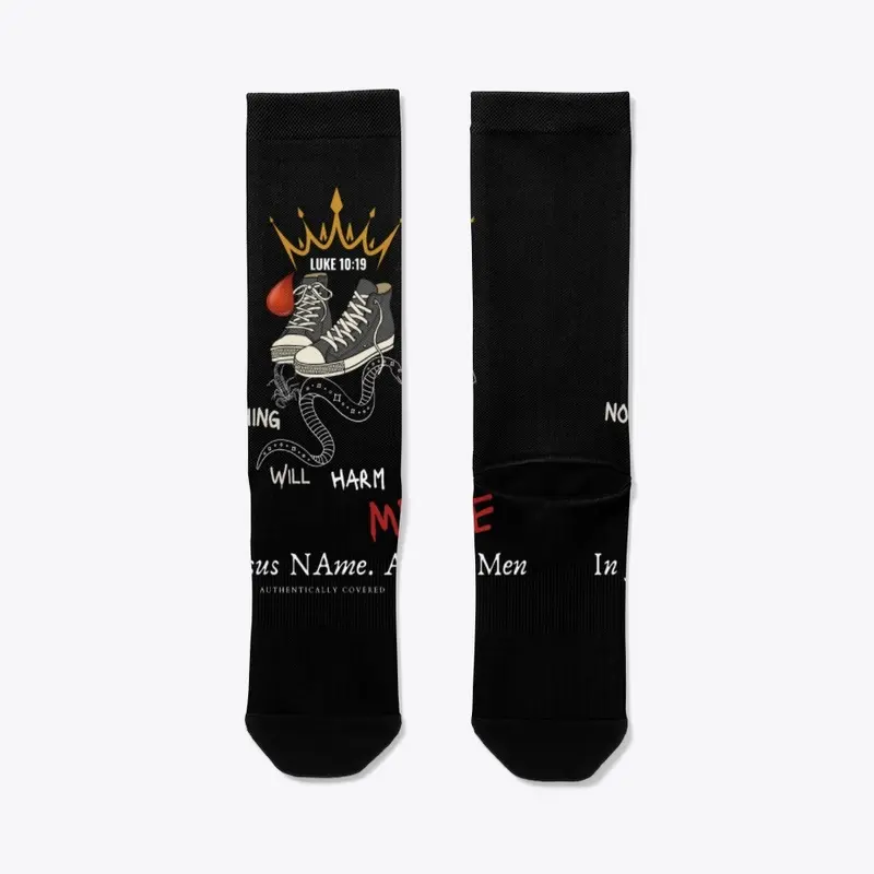 Nothing Will Harm Me Crew Socks