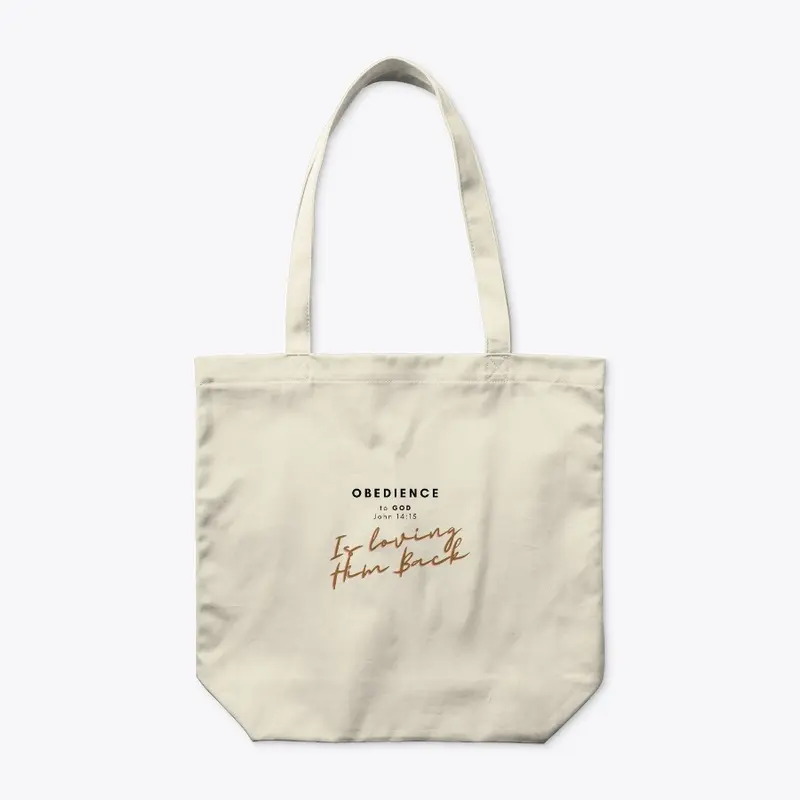 Obedience Organic Tote Bag