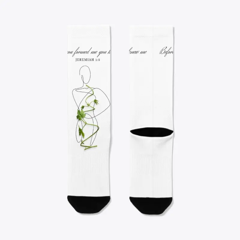 Before You Formed Me Crew Socks