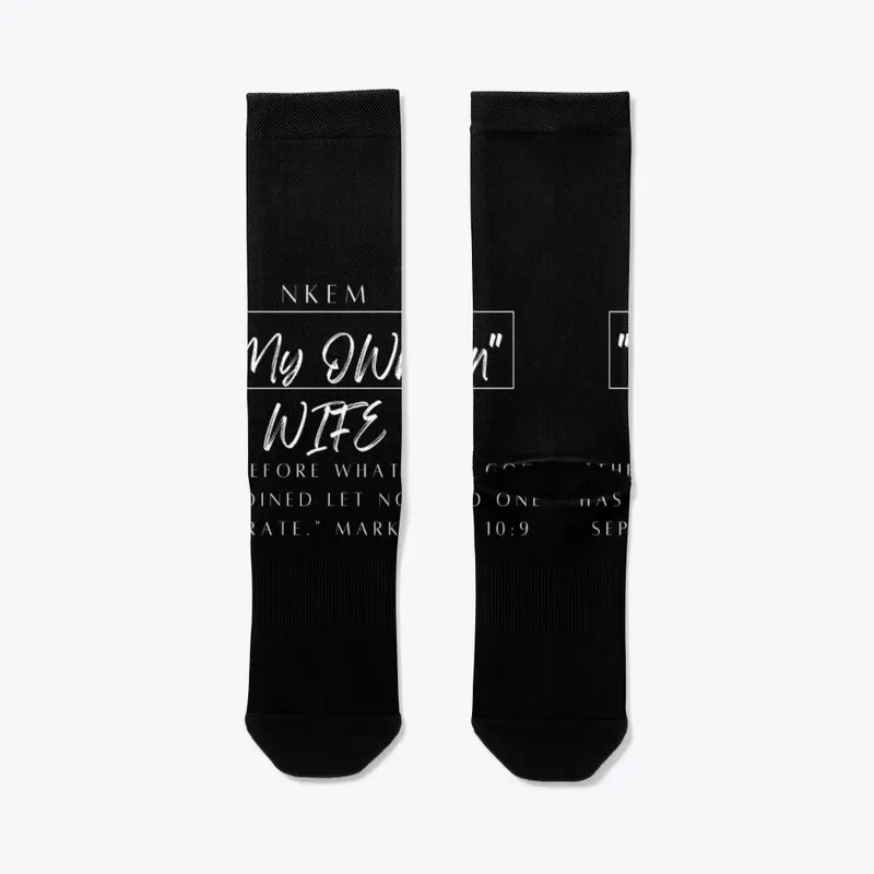 My Own Wife Crew Socks